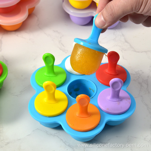 Homemade silicone frozen baby ice cream mold